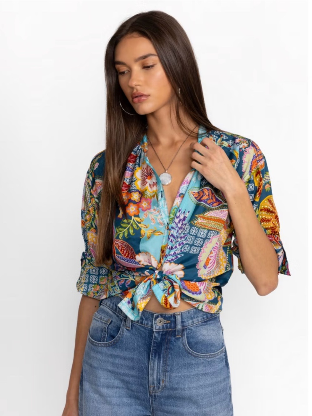 NWT Johnny Was Wild Kalani Blouse, Size S